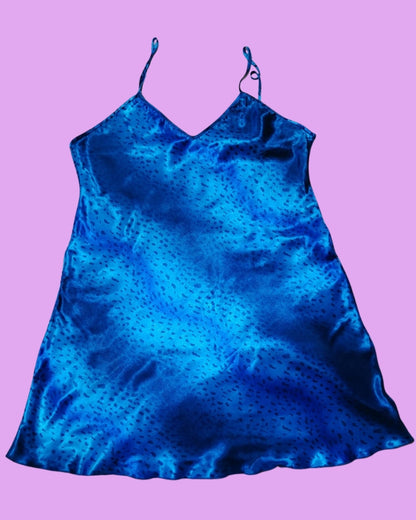 Pijama de Satín Azul