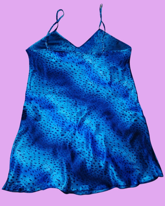 Pijama de Satín Azul