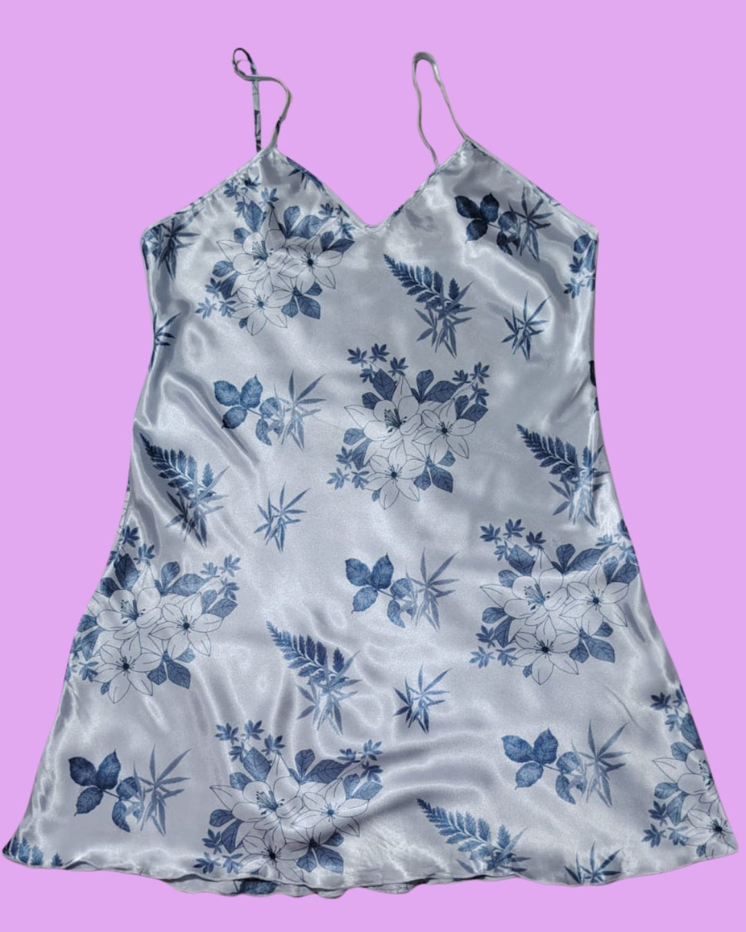 Pijama de Satín Floral