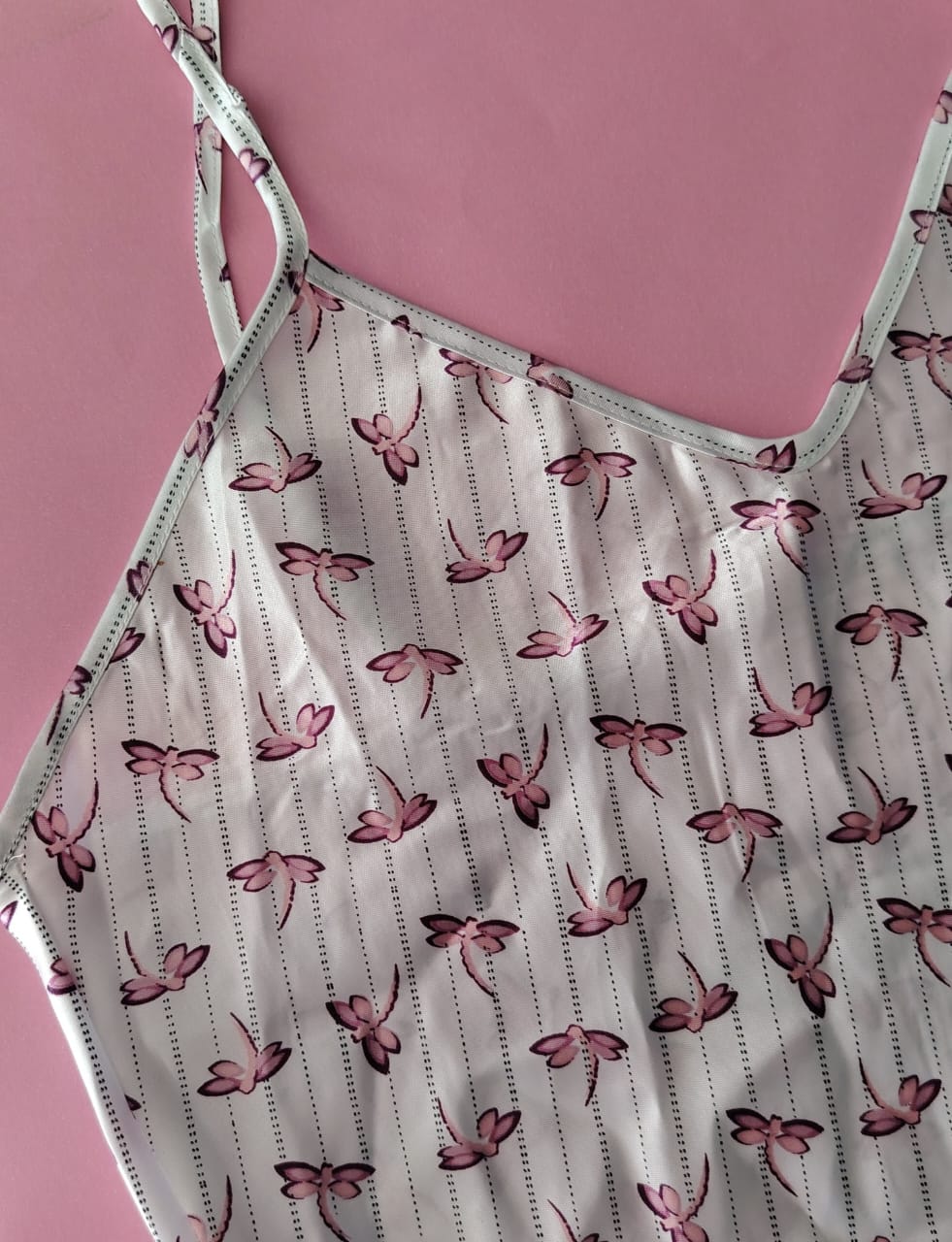 Pijama Satín Libélulas Rosadas