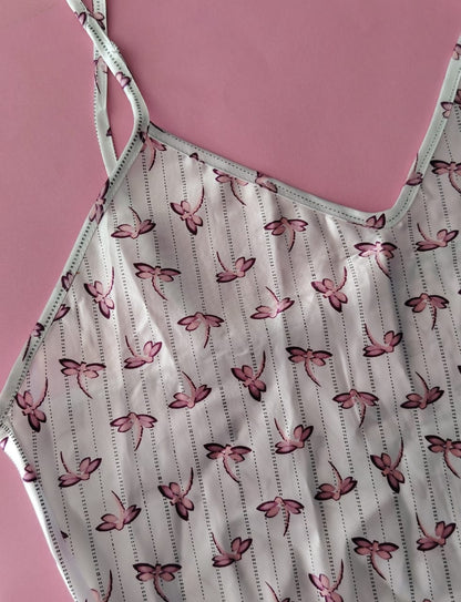 Pijama Satín Libélulas Rosadas