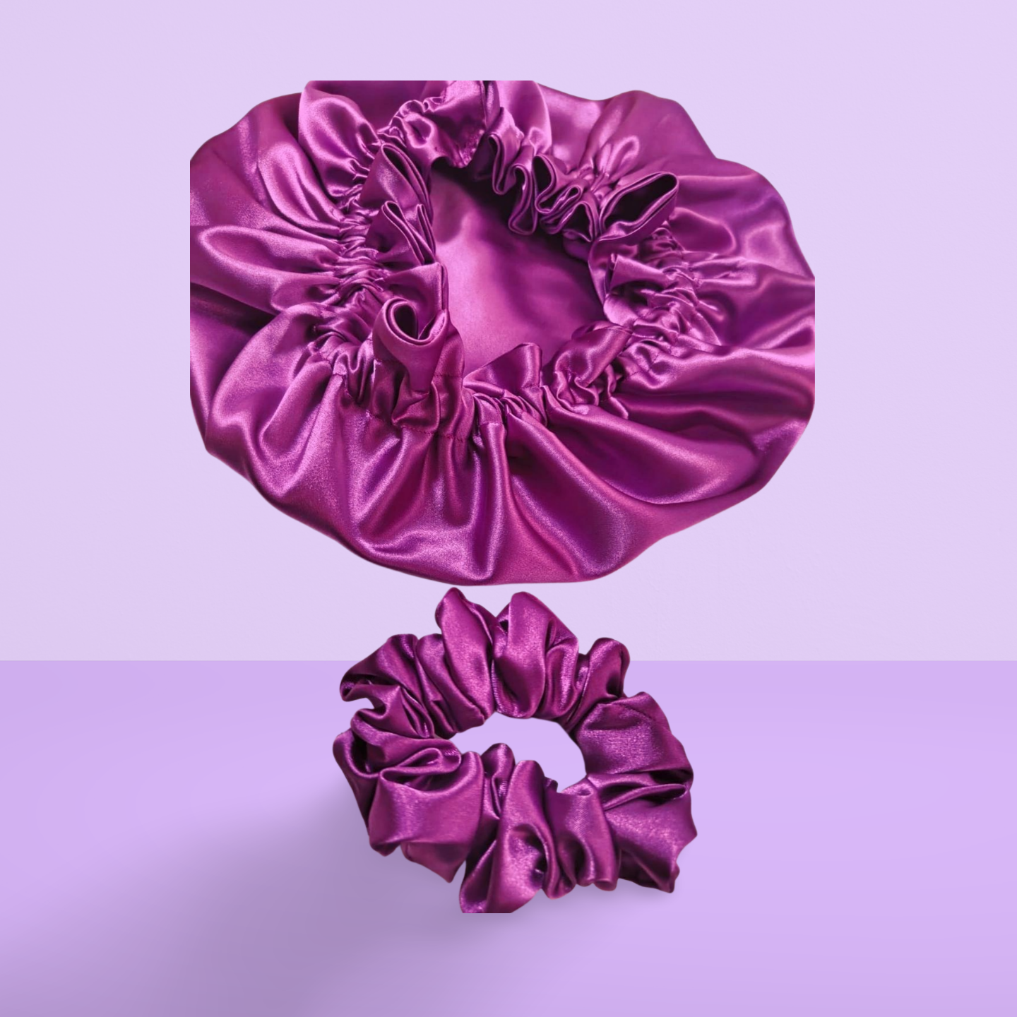 Gorro de satín antifrizz reversible Morado 💜