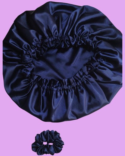 Gorro de satín antifrizz reversible Azul 💙
